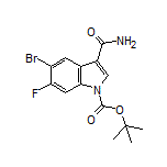 1-Boc-5-bromo-6-fluoro-1H-indole-3-carboxamide