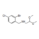(2,2-dimethoxyethyl)[(2-bromo-4-chlorophenyl)methyl]amine