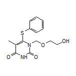 1-[(2-Hydroxyethoxy)methyl]-5-methyl-6-(phenylthio)pyrimidine-2,4(1H,3H)-dione