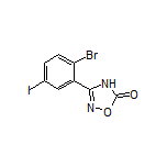 3-(2-Bromo-5-iodophenyl)-1,2,4-oxadiazol-5(4H)-one