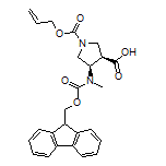 (3R,4R)-4-[Fmoc-(methyl)amino]-1-[(allyloxy)carbonyl]pyrrolidine-3-carboxylic Acid