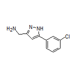 5-(3-Chlorophenyl)-1H-pyrazole-3-methanamine