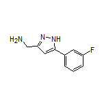 5-(3-Fluorophenyl)-1H-pyrazole-3-methanamine