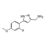 5-(2-Fluoro-4-methoxyphenyl)-1H-pyrazole-3-methanamine