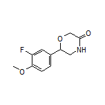 6-(3-Fluoro-4-methoxyphenyl)morpholin-3-one