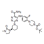 (R)-5-[[4-(4-Boc-piperazin-1-yl)-3-fluorophenyl]amino]-3-[3-(3-methyl-2-oxoimidazolidin-1-yl)piperidin-1-yl]-1,2,4-triazine-6-carboxamide