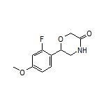6-(2-Fluoro-4-methoxyphenyl)morpholin-3-one