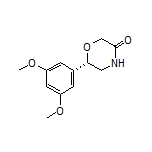 (S)-6-(3,5-Dimethoxyphenyl)morpholin-3-one