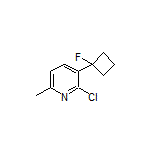2-Chloro-3-(1-fluorocyclobutyl)-6-methylpyridine