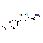 5-(6-Methoxypyridin-3-yl)-1H-pyrazole-3-carboxamide