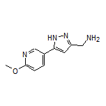 5-(6-Methoxypyridin-3-yl)-1H-pyrazole-3-methanamine