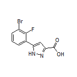 5-(3-Bromo-2-fluorophenyl)-1H-pyrazole-3-carboxylic Acid