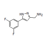 5-(3,5-Difluorophenyl)-1H-pyrazole-3-methanamine