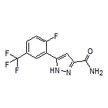 5-[2-Fluoro-5-(trifluoromethyl)phenyl]-1H-pyrazole-3-carboxamide