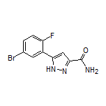 5-(5-Bromo-2-fluorophenyl)-1H-pyrazole-3-carboxamide