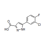 5-(3-Chloro-4-fluorophenyl)-1H-pyrazole-3-carboxylic Acid