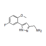 5-(5-Fluoro-2-methoxyphenyl)-1H-pyrazole-3-methanamine