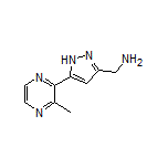 5-(3-Methylpyrazin-2-yl)-1H-pyrazole-3-methanamine