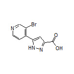 5-(3-Bromopyridin-4-yl)-1H-pyrazole-3-carboxylic Acid