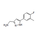 5-(4-Fluoro-3-methylphenyl)-1H-pyrazole-3-methanamine