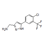 5-[4-Chloro-3-(trifluoromethyl)phenyl]-1H-pyrazole-3-methanamine