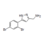 5-(2,4-Dibromophenyl)-1H-pyrazole-3-methanamine