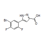 5-(5-Bromo-2,4-difluorophenyl)-1H-pyrazole-3-carboxylic Acid