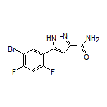 5-(5-Bromo-2,4-difluorophenyl)-1H-pyrazole-3-carboxamide