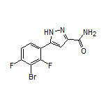 5-(3-Bromo-2,4-difluorophenyl)-1H-pyrazole-3-carboxamide