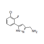 5-(3-Chloro-2-fluorophenyl)-1H-pyrazole-3-methanamine
