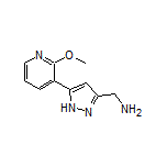 5-(2-Methoxypyridin-3-yl)-1H-pyrazole-3-methanamine