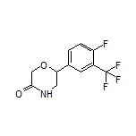 6-[4-Fluoro-3-(trifluoromethyl)phenyl]morpholin-3-one