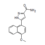 5-(4-Methoxynaphthalen-1-yl)-1H-pyrazole-3-carboxamide
