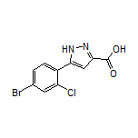 5-(4-Bromo-2-chlorophenyl)-1H-pyrazole-3-carboxylic Acid