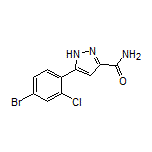 5-(4-Bromo-2-chlorophenyl)-1H-pyrazole-3-carboxamide