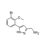 5-(3-Bromo-2-methoxyphenyl)-1H-pyrazole-3-methanamine