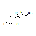 5-(2-Chloro-4-fluorophenyl)-1H-pyrazole-3-methanamine