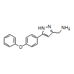 5-(4-Phenoxyphenyl)-1H-pyrazole-3-methanamine