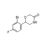 6-(2-Bromo-4-fluorophenyl)morpholin-3-one