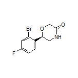 (R)-6-(2-Bromo-4-fluorophenyl)morpholin-3-one