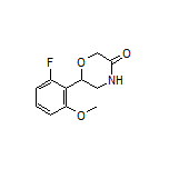6-(2-Fluoro-6-methoxyphenyl)morpholin-3-one