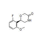 (R)-6-(2-Fluoro-6-methoxyphenyl)morpholin-3-one