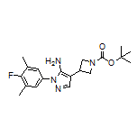 5-Amino-4-(1-Boc-azetidin-3-yl)-1-(4-fluoro-3,5-dimethylphenyl)-1H-pyrazole