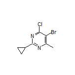 5-Bromo-4-chloro-2-cyclopropyl-6-methylpyrimidine