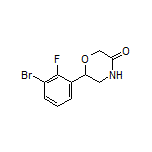 6-(3-Bromo-2-fluorophenyl)morpholin-3-one