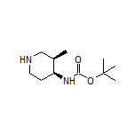 (3R,4S)-N-Boc-3-methylpiperidin-4-amine