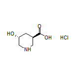 (3R,5R)-5-Hydroxypiperidine-3-carboxylic Acid Hydrochloride