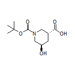 (3R,5R)-1-Boc-5-hydroxypiperidine-3-carboxylic Acid