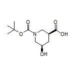 (3S,5R)-1-Boc-5-hydroxypiperidine-3-carboxylic Acid