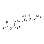 5-[4-(Difluoromethoxy)phenyl]-1H-pyrazole-3-methanamine